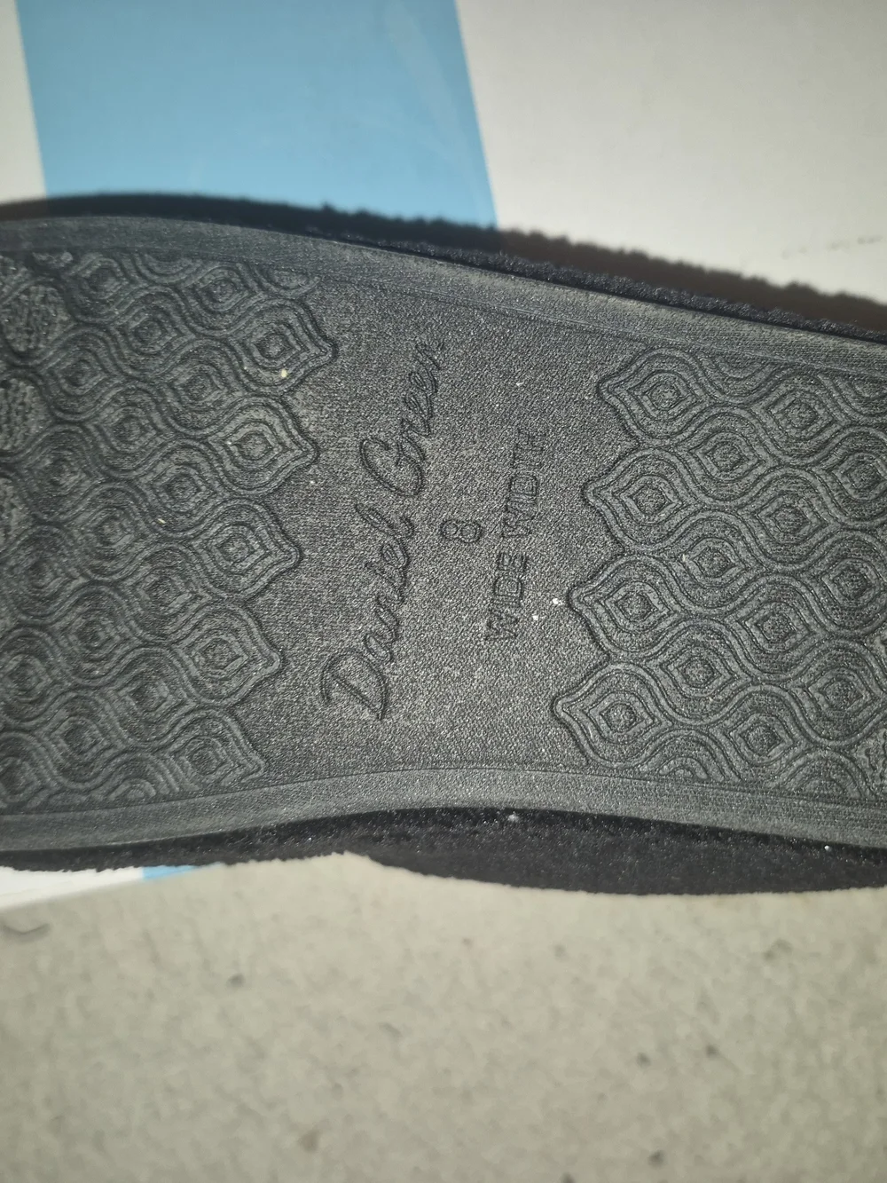 Daniel Green Women's Black Slip-On Slipper with Leopard Accent
